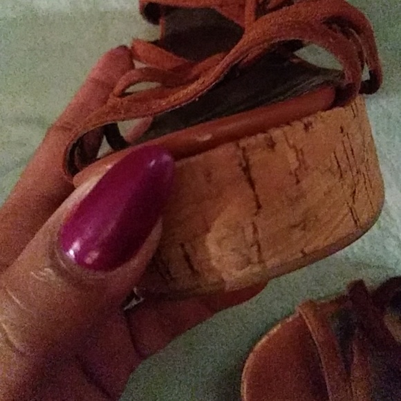 Moda spans cork tan wedges - Picture 7 of 7